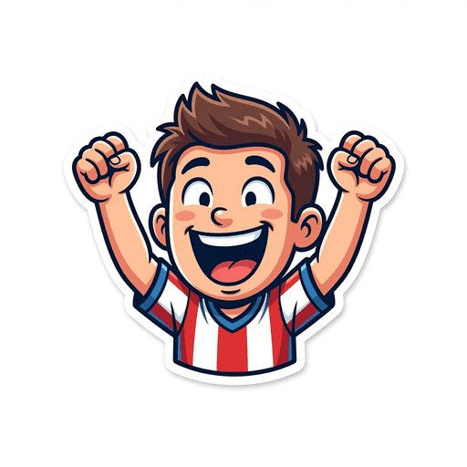 AI generated USA Fan World Cup 2026 sticker