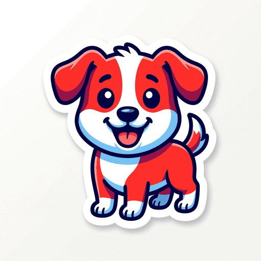 AI generated USA Dog World Cup 2026 sticker