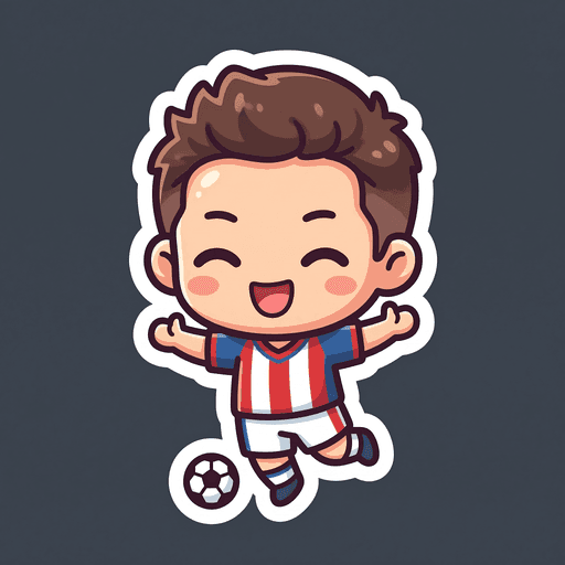 AI generated USA Player World Cup 2026 sticker
