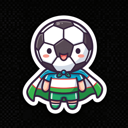 AI generated Uzbekistan Football World Cup 2026 sticker